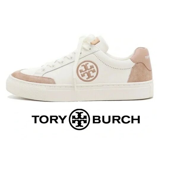 NIB ~ TORY BURCH BARI NAPPA SNEAKER sz 9 - Picture 1 of 9